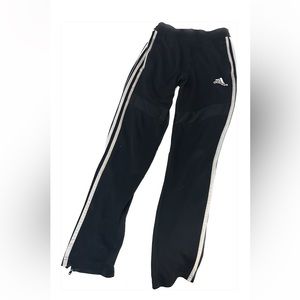 Youth Large Adidas Straight Leg Soccer Pants with Zipper Ankles